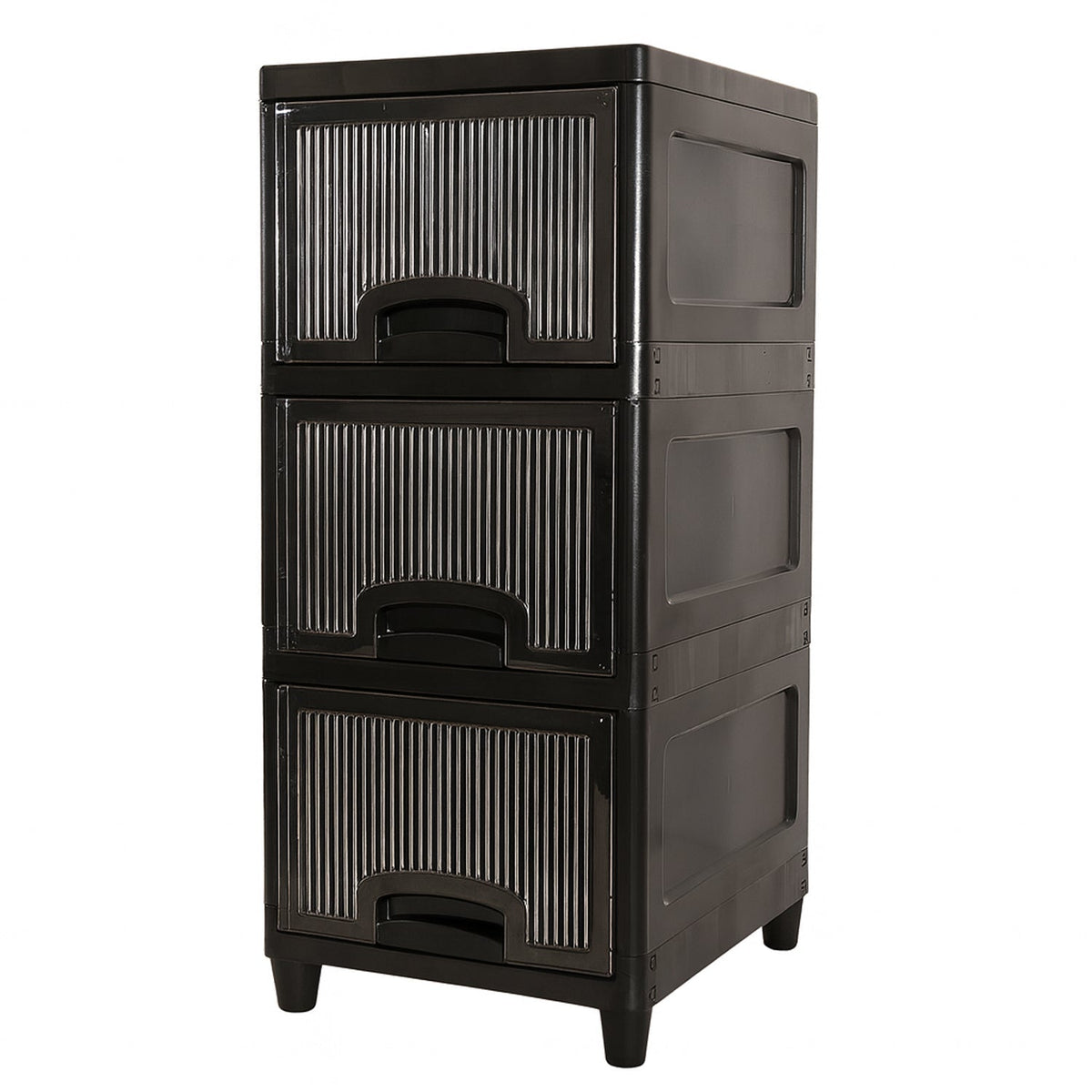 3-Layer Plastic Storage Drawer Cabinet